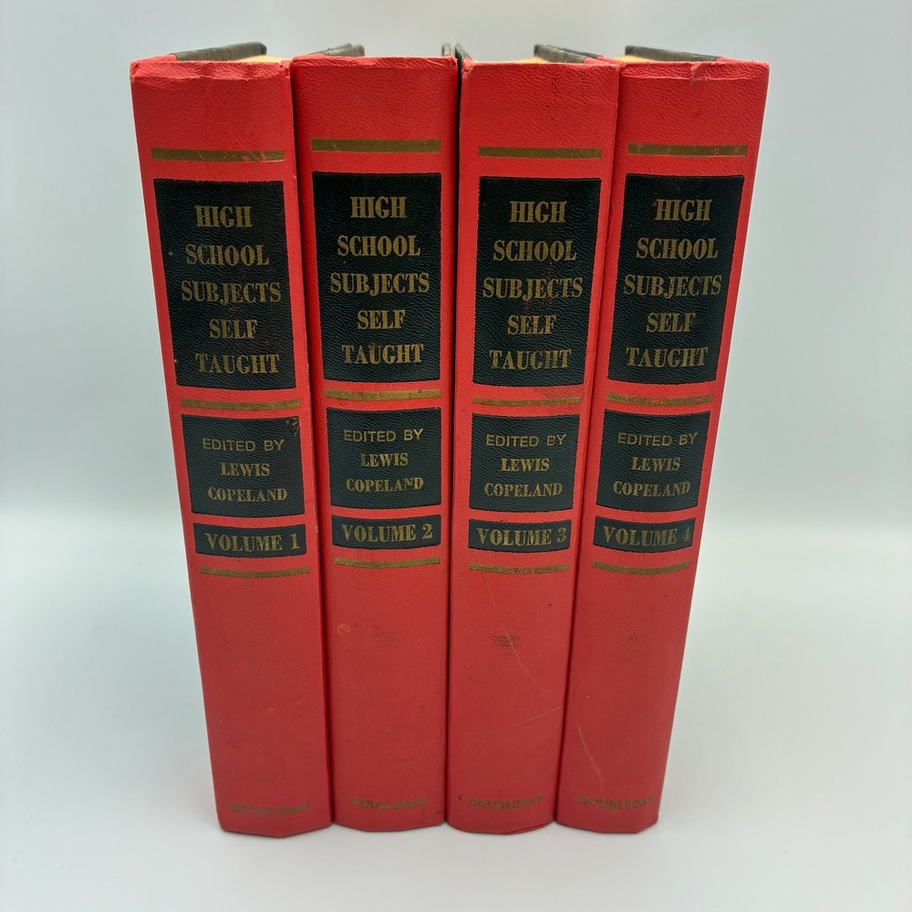 High School Subjects Self Taught Lewis Copeland Doubleday 4 Vol Set 1967 Revised